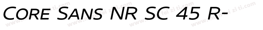 Core Sans NR SC 45 R字体转换